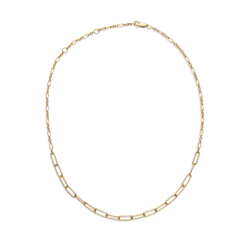 Alpha Chain Necklace, Gold