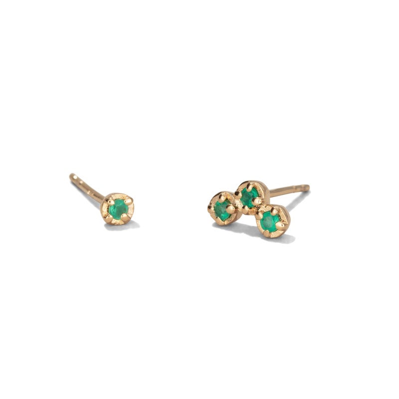 Green stone gold on sale jewellery