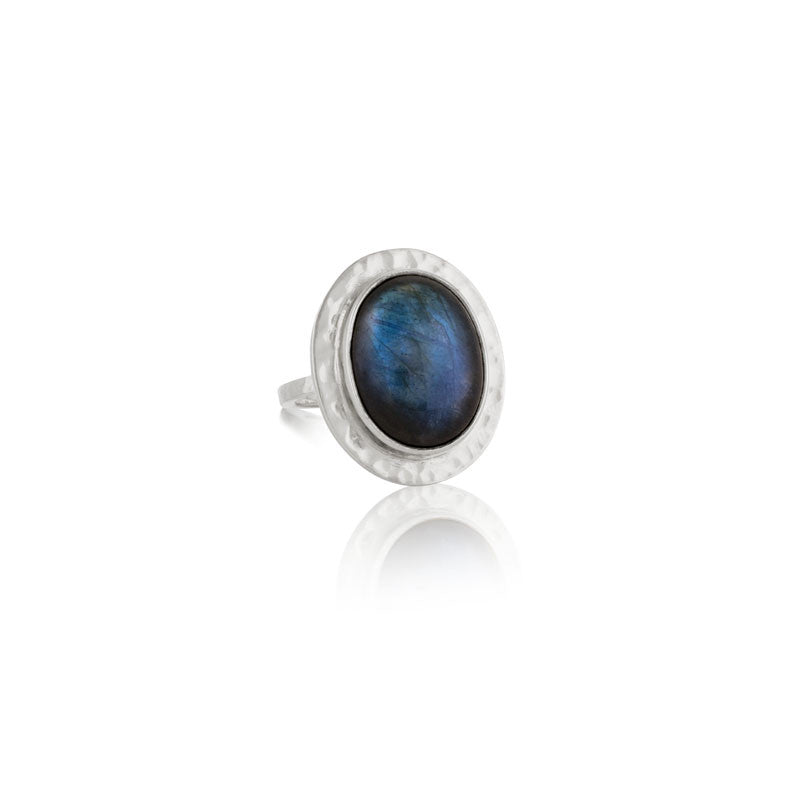 Venice Ring, Labradorite, Silver