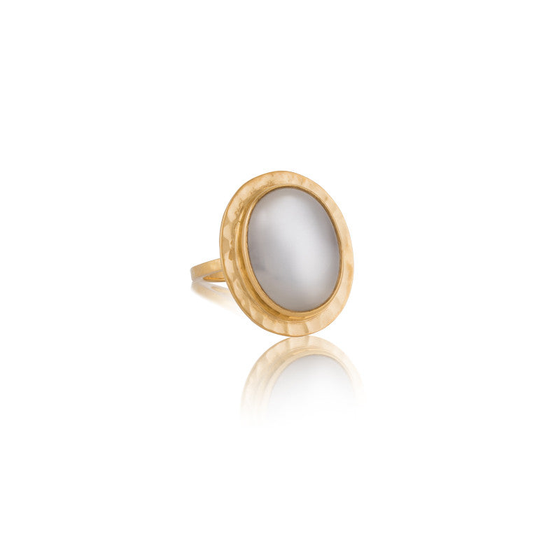 Venice Ring, Moonstone, Gold