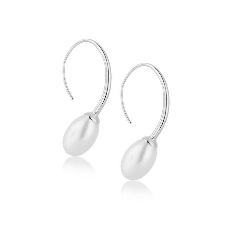 Venus Earring, Pearl, Silver