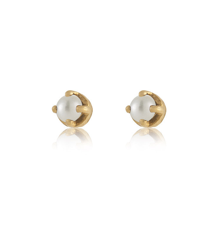 Winkie Stud, Pearl, Gold